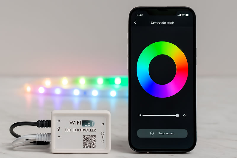 Controlador wifi para tiras LED con manejo desde una aplicación móvil