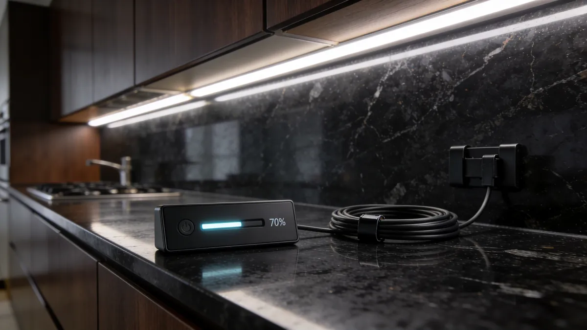 Kit BENLUN de tira LED COB de 10 metros con dimmer y fuente de alimentación para cocina