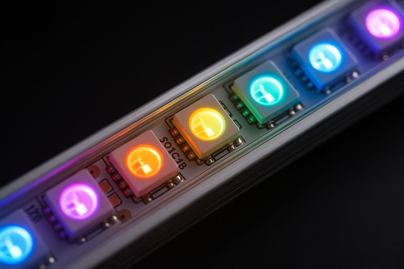 Tira LED direccionable con control individual de cada punto de luz