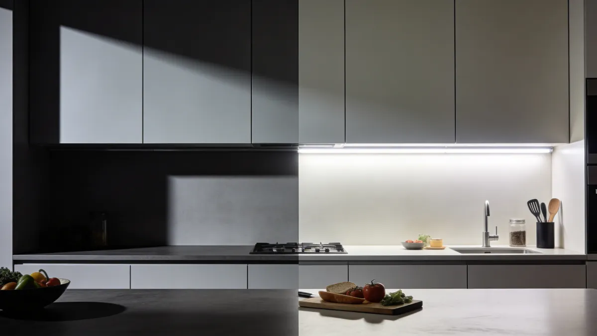Ventajas de instalar iluminación LED bajo los muebles de cocina